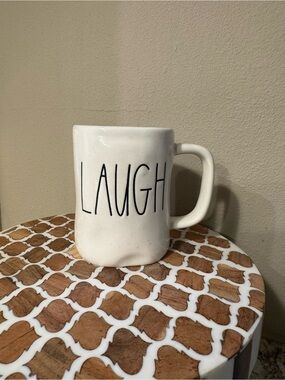 Rae Dunn White 'Laugh' Ceramic Coffee Mug - Home Dining
